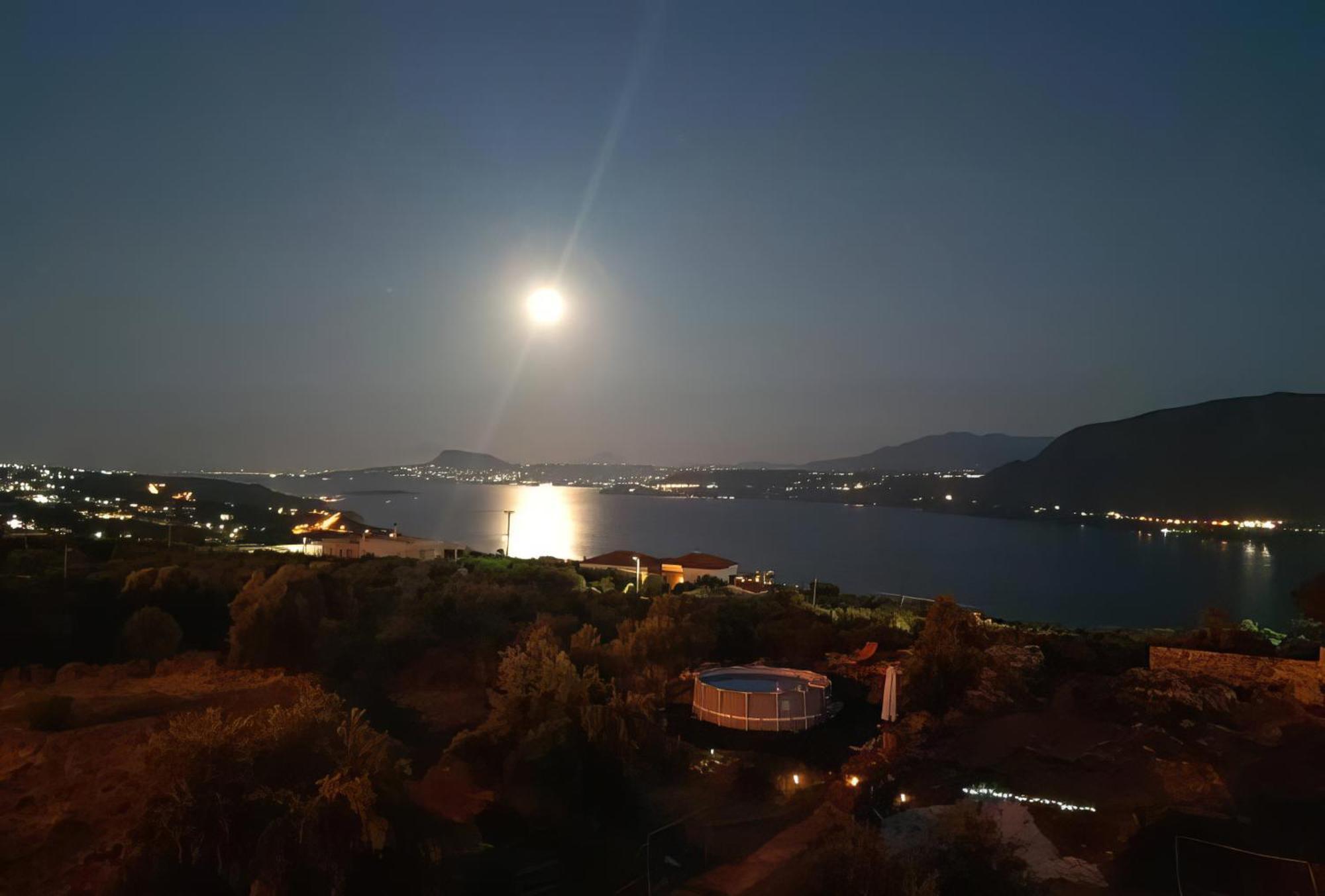 Souda Bay View With Private Pool Near Chania City Eksteriør bilde